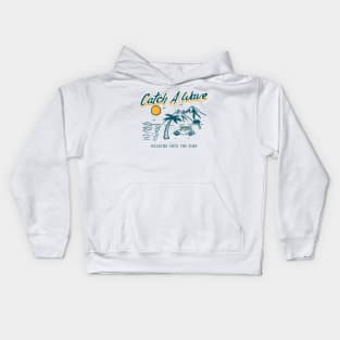 If you're having a bad day, catch a wave and go surf. Kids Hoodie